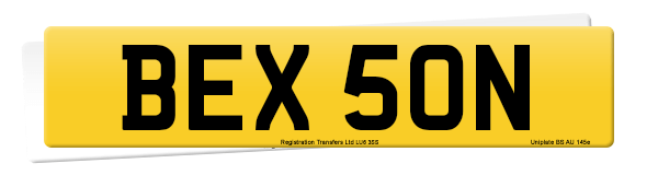 Registration number BEX 50N